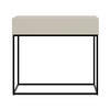 KONSOLENTISCH Veldio Graubeige mit schwarzen Beinen 90 cm - Greige/Schwarz, Holzwerkstoff/Metall (35.6/90/79cm) - Selsey
