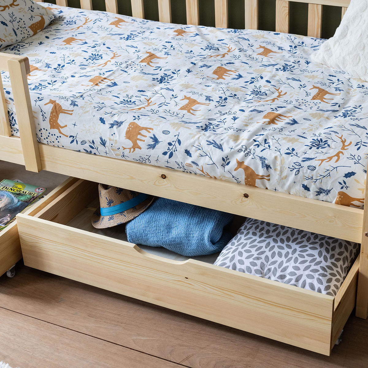 KINDERBETT Marceau 190/90 cm - Braun, Holz - Happy Garden