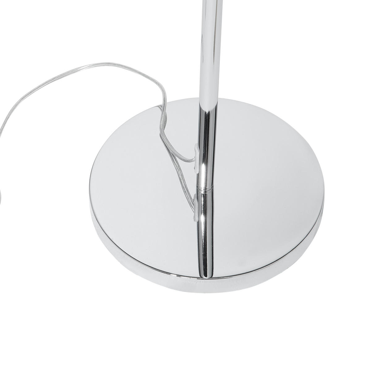 STEHLAMPE Tenna 35/35/160 cm - Silberfarben, Metall (35/35/160cm) - Beliani