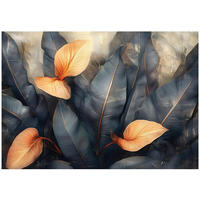 FOTOTAPETE Blätter Beton Natur Wohnzimmer Vlies Tapete 250x175 - Multicolor, Papier (250/175cm) - Wallarena