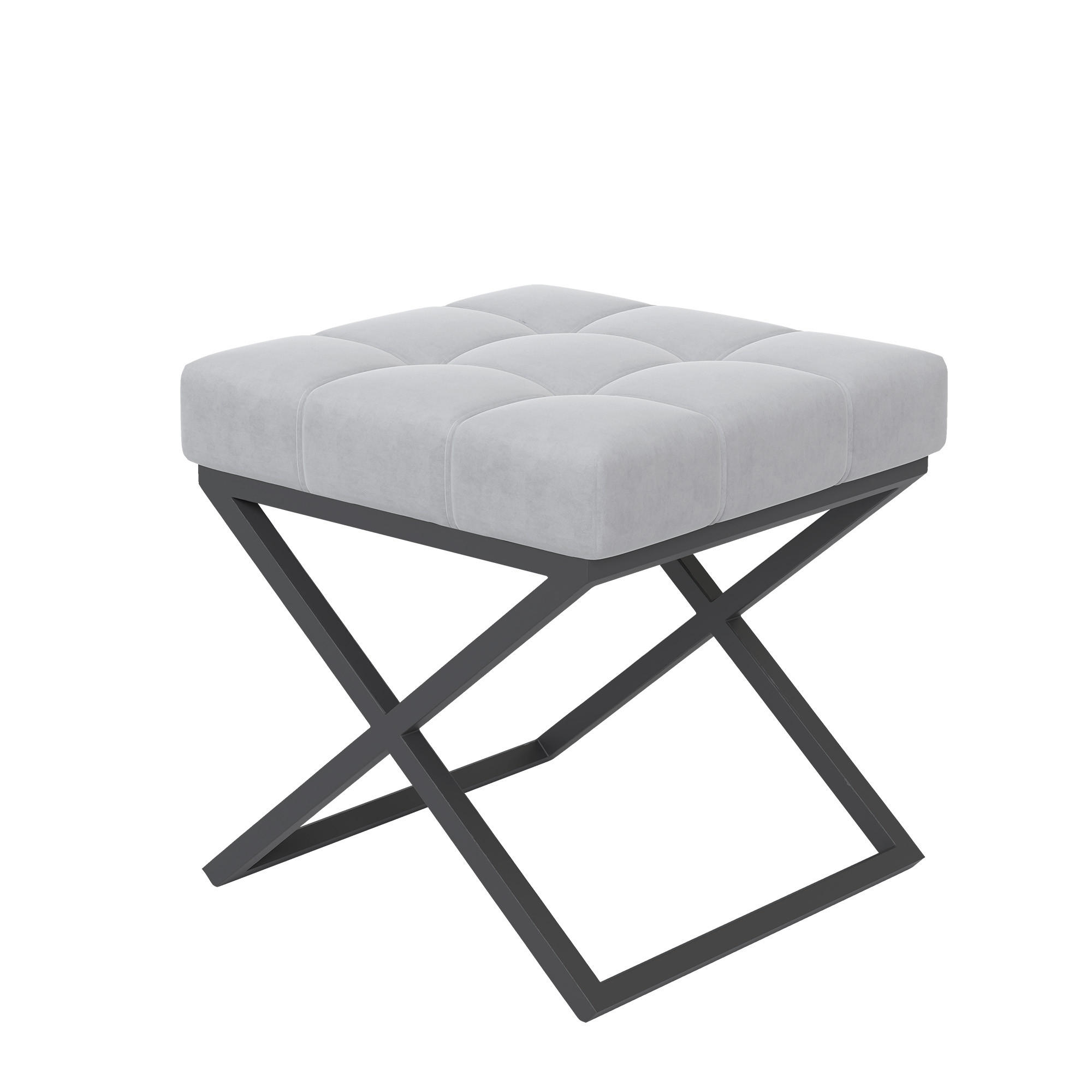 Idohome Hocker Grau 45x45x45 cm