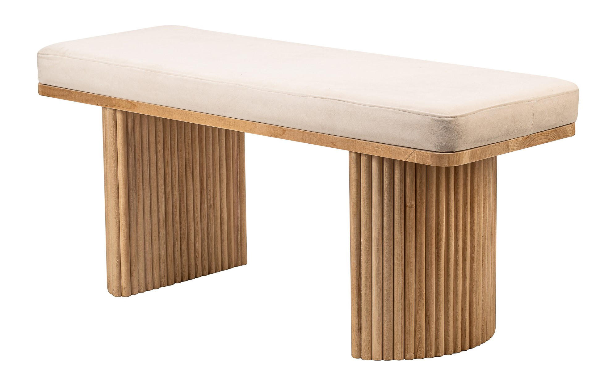 SITZBANK Holz Beige - Beige, Holz (100/46/35cm) - Nordlys