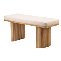 SITZBANK Holz Beige - Beige, Holz (100/46/35cm) - Nordlys