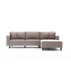 ECKSOFA mit elegantem Leinen-Bezug - Beige/Creme, Buchenholz/Textil (187/258cm) - myHomelando