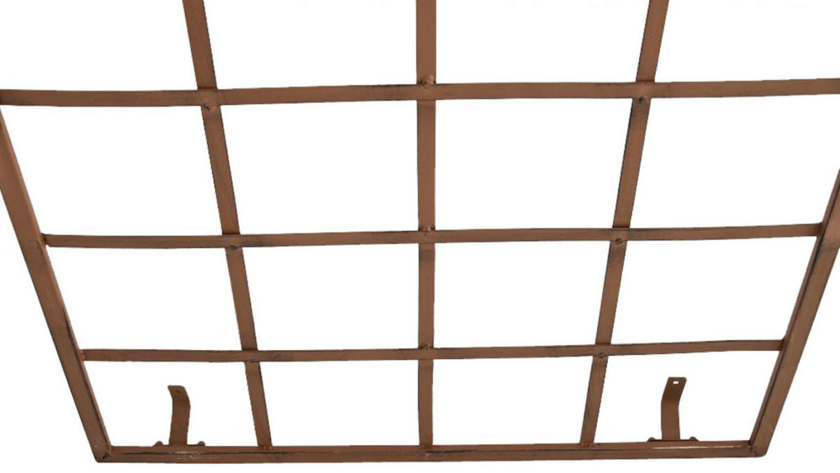 RANKGITTER 2er Set Metall antik braun - Braun, Metall (70/180/1cm) - CLP