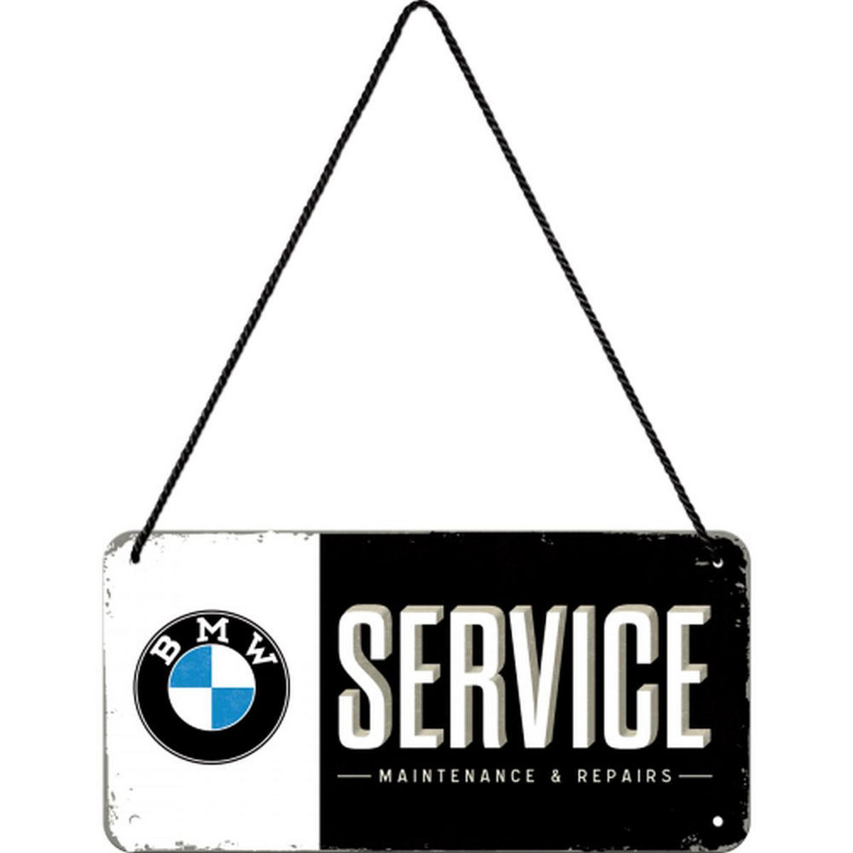 HÄNGESCHILD 10/20 cm BMW Service - Multicolor, Metall (20/10/0.2cm) - Nostalgic-Art