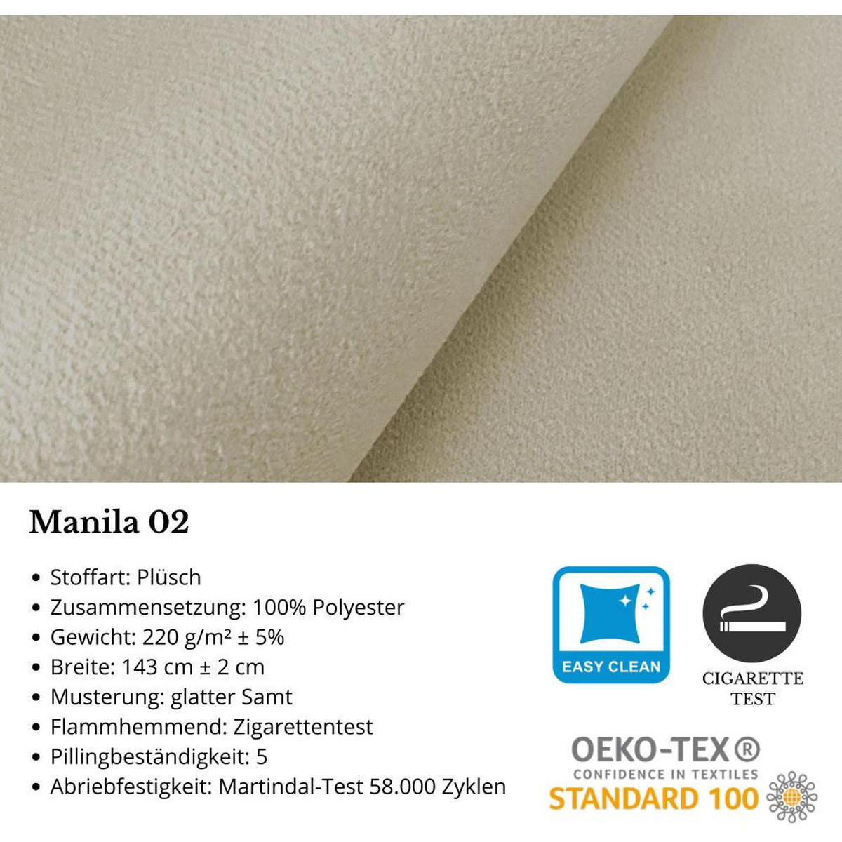 ECKSCHLAFSOFA Teramo beige - Beige/Schwarz, Kunststoff/Textil (235/150cm) - Beautysofa