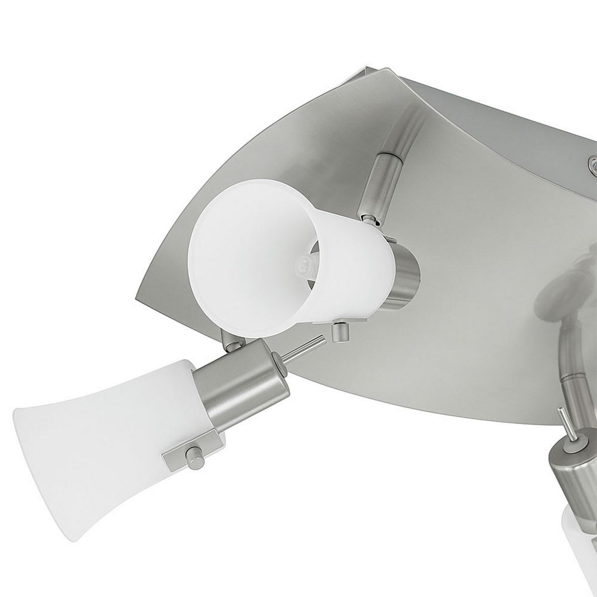 LED DECKENLEUCHTE Busto Glas Weiß - Weiß, Glas (28/24/13cm)