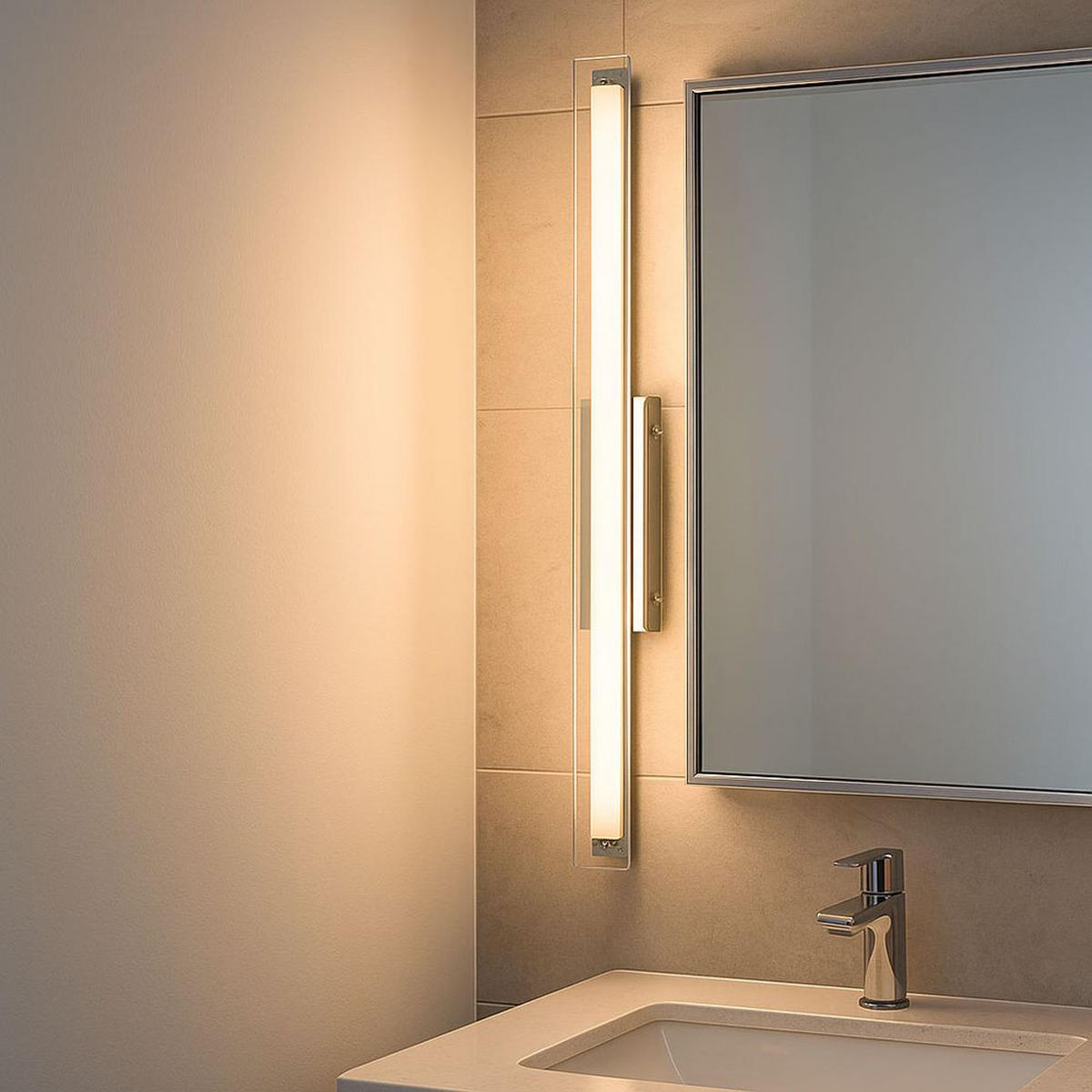 LED WANDLEUCHTE Silber Cool & Cosy - Silberfarben, Metall (5.5/6.6/65cm) - Briloner