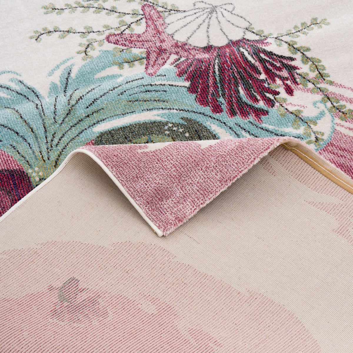 KINDER TEPPICH MAUI KIDS MEERJUNGFRAU - Rosa, Textil (120/170cm) - Pergamon