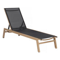 SONNENLIEGE elysia Schwarz - Schwarz, Metall (55/91/163cm) - Habitat Garten