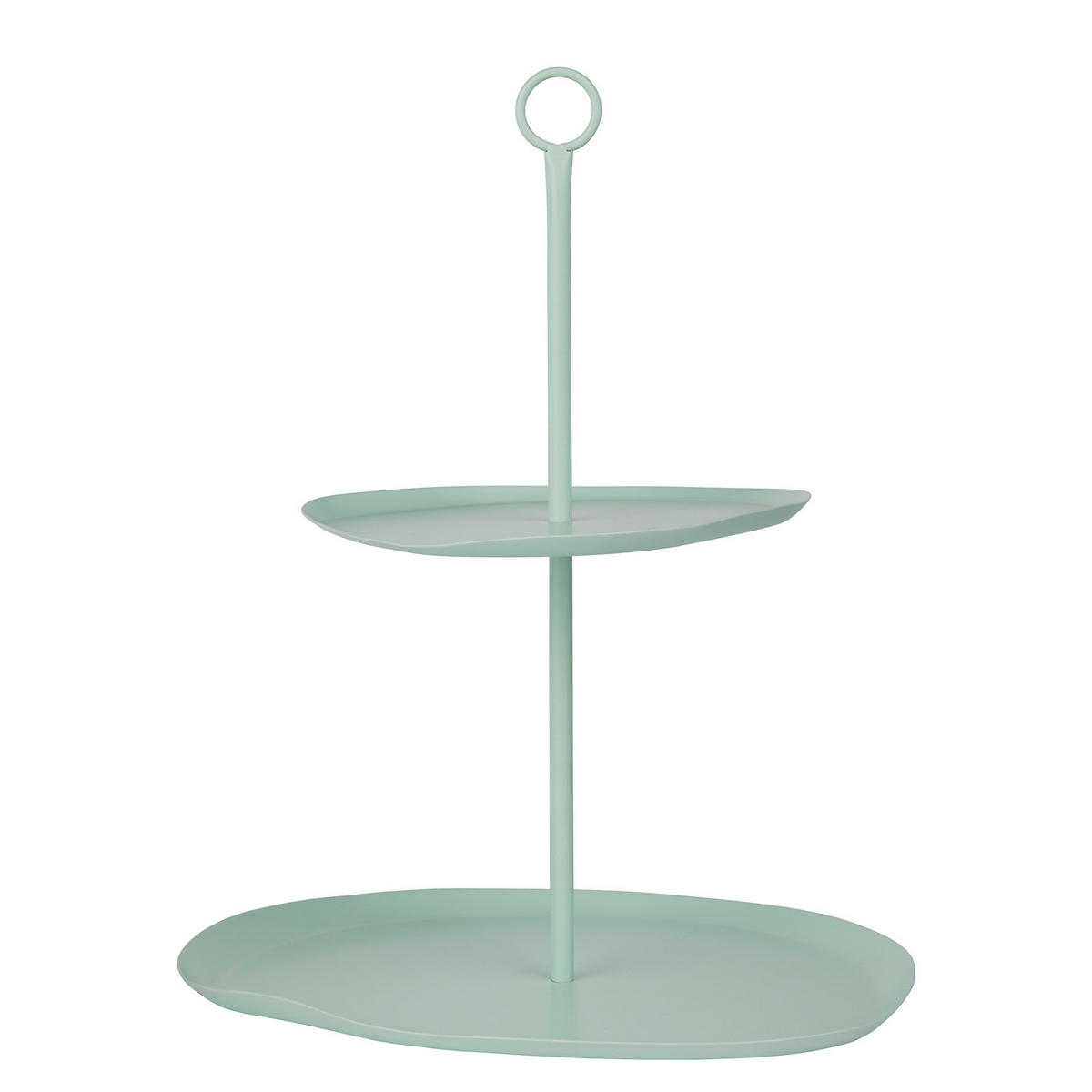 ETAGERE Sideline 2-Stufig - Mintgrün, Metall (28/41cm) - Butlers
