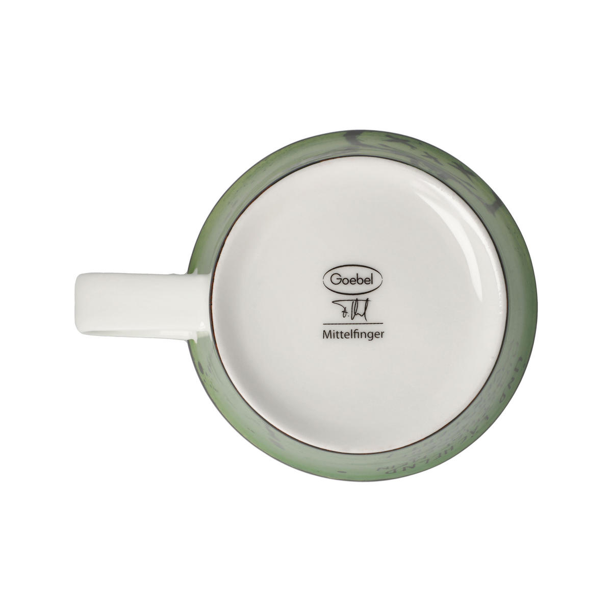 TEETASSE Frank Hummel - Mittelfinger, Fine Bone China, Bunt, 350 ml - Multicolor, Keramik (0.35L) - Goebel