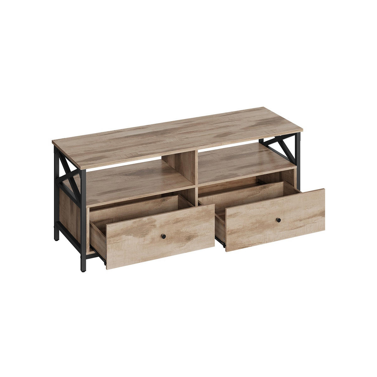 TV-SCHRANK OUAGADOUGOU - Braun, Holzwerkstoff (120/50/40cm) - Hansiro