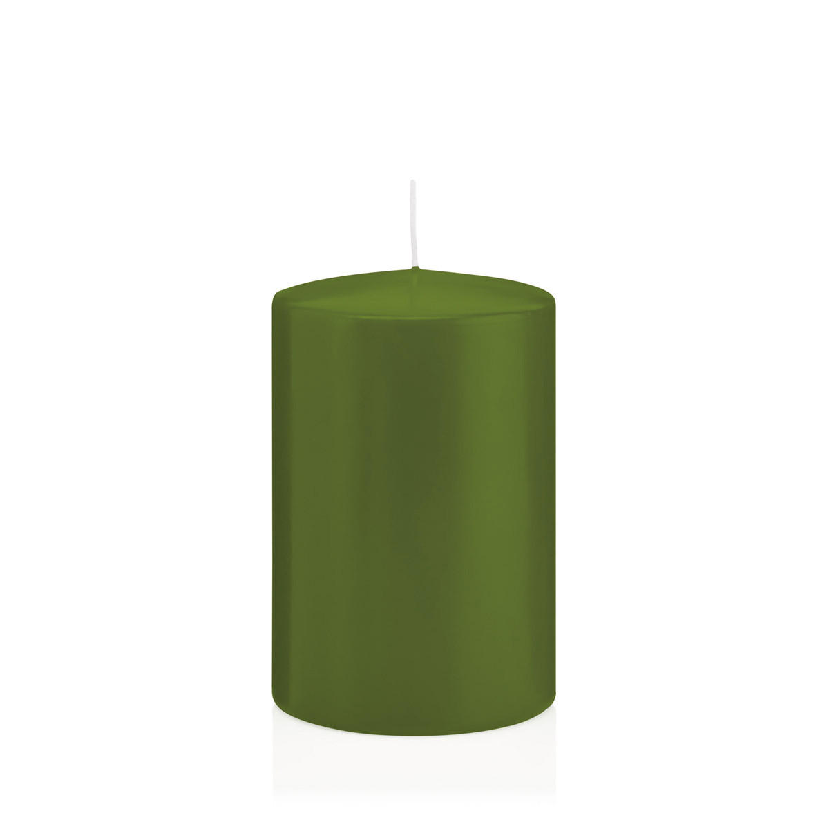 Wiedemann Kerzen Stumpenkerzen Olivgrün 15 cm