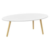 COUCHTISCH Viborg 110/60/40 - Weiß, Holzwerkstoff (60/110/40cm) - [en.casa]