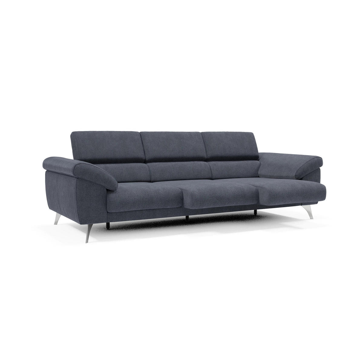 LINEARSOFA Donatello - Blaugrau, Metall (265/76/102cm) - Divani.store