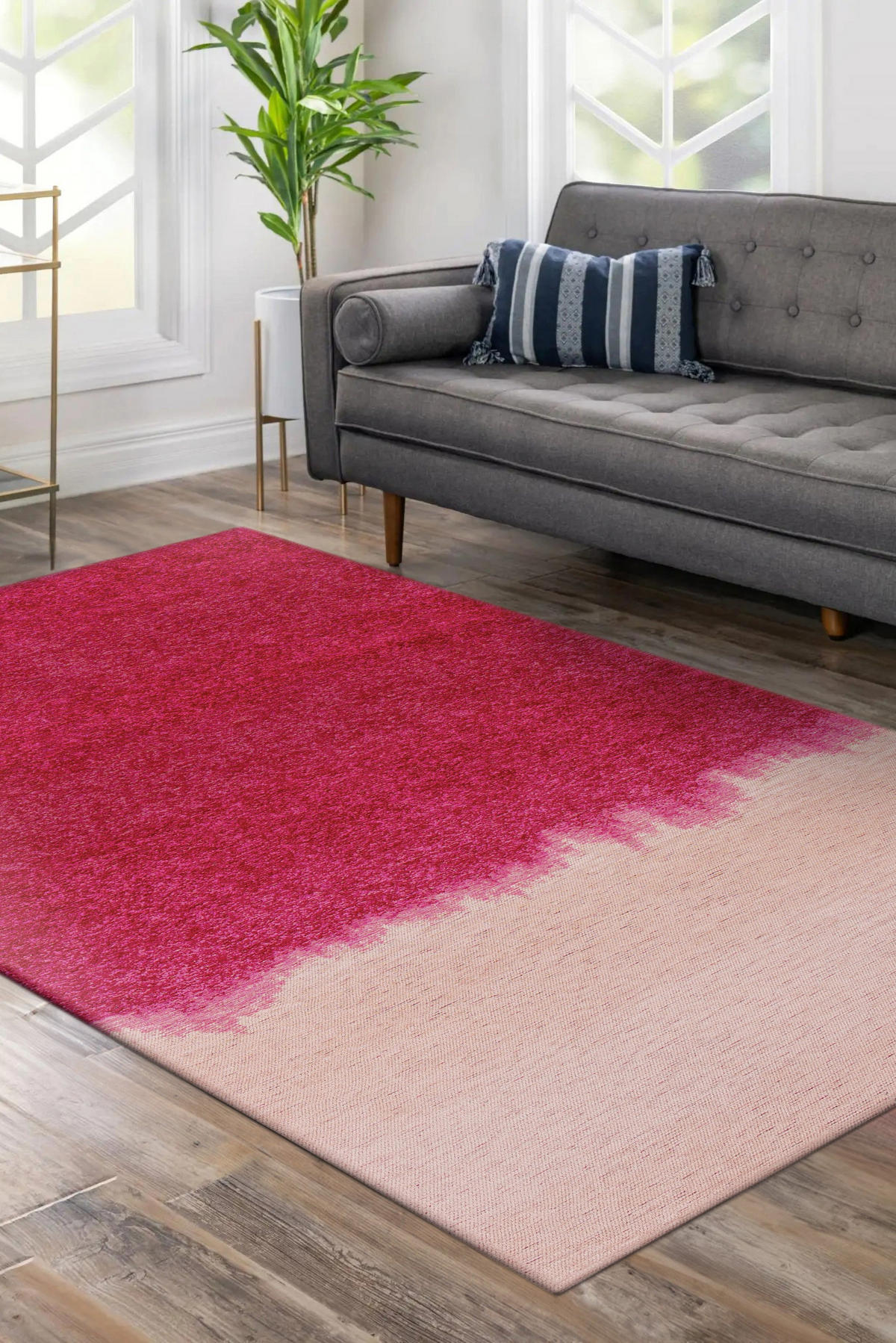 TEPPICH modern Flachgewebe BURST Rosa 240 x 340 cm - Pink, Textil (240/340cm) - Novatrend