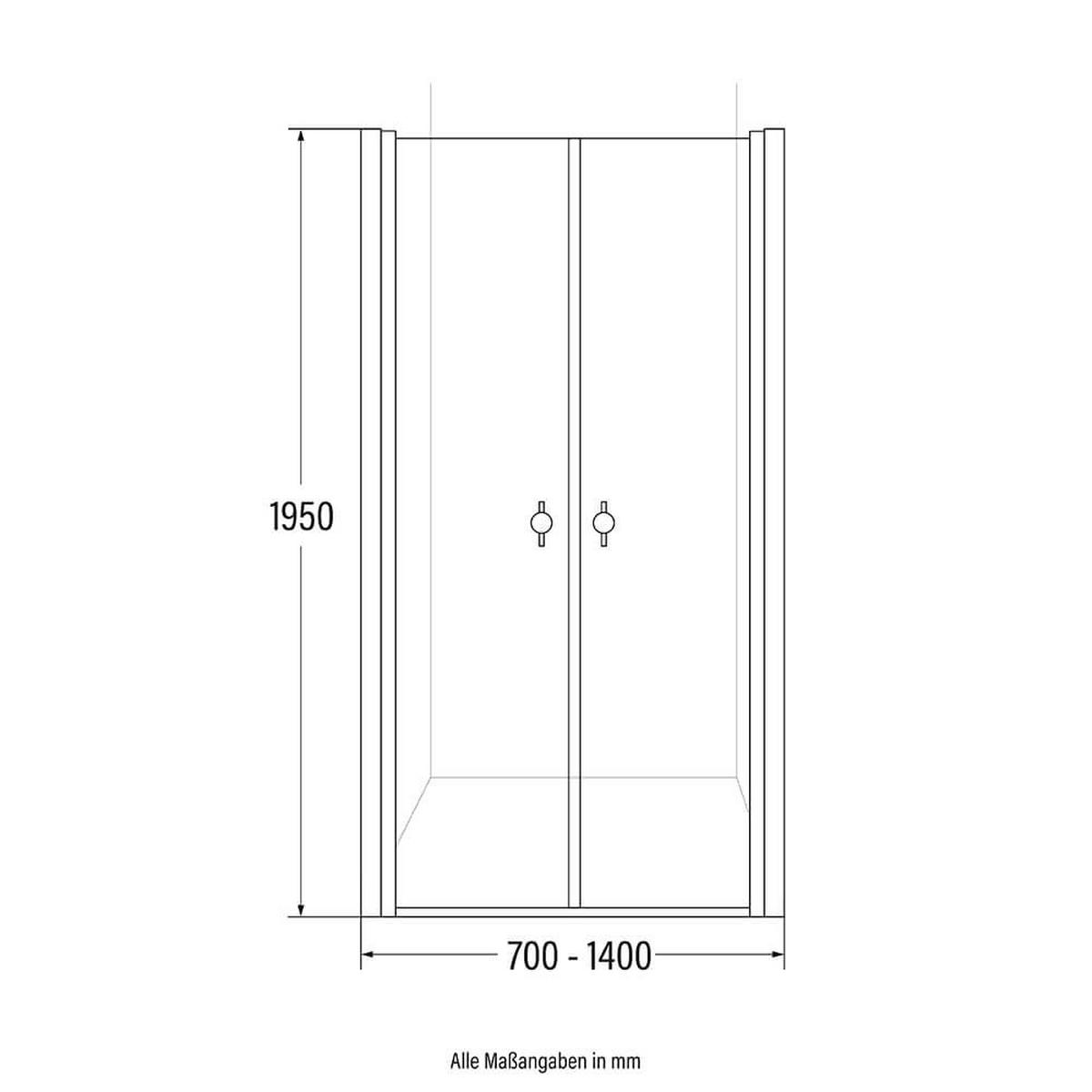 PENDELTÜR Milchglas LAVEA - Silberfarben, Glas/Metall (75/195cm) - Home Deluxe