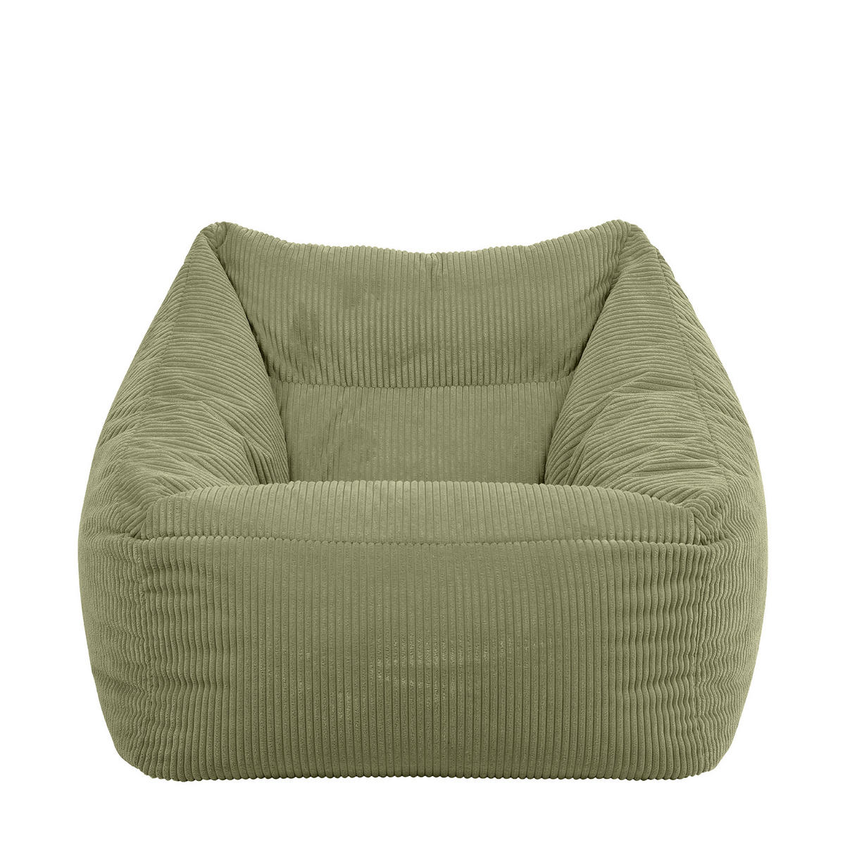 SITZSACK Cord Sessel Natalia - Salbeigrün, Textil (100/80/88cm) - icon