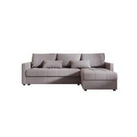 ECKSOFA MOS L BIS Cosmic 160 Rechts mit Schlaffunktion - Grau, Textil (220/143cm) - Bedante
