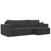 ECKSOFA mit Schlaffunktion und Bettkasten, Schwarz - Schwarz, Holzwerkstoff/Textil (145/276cm) - Idohome