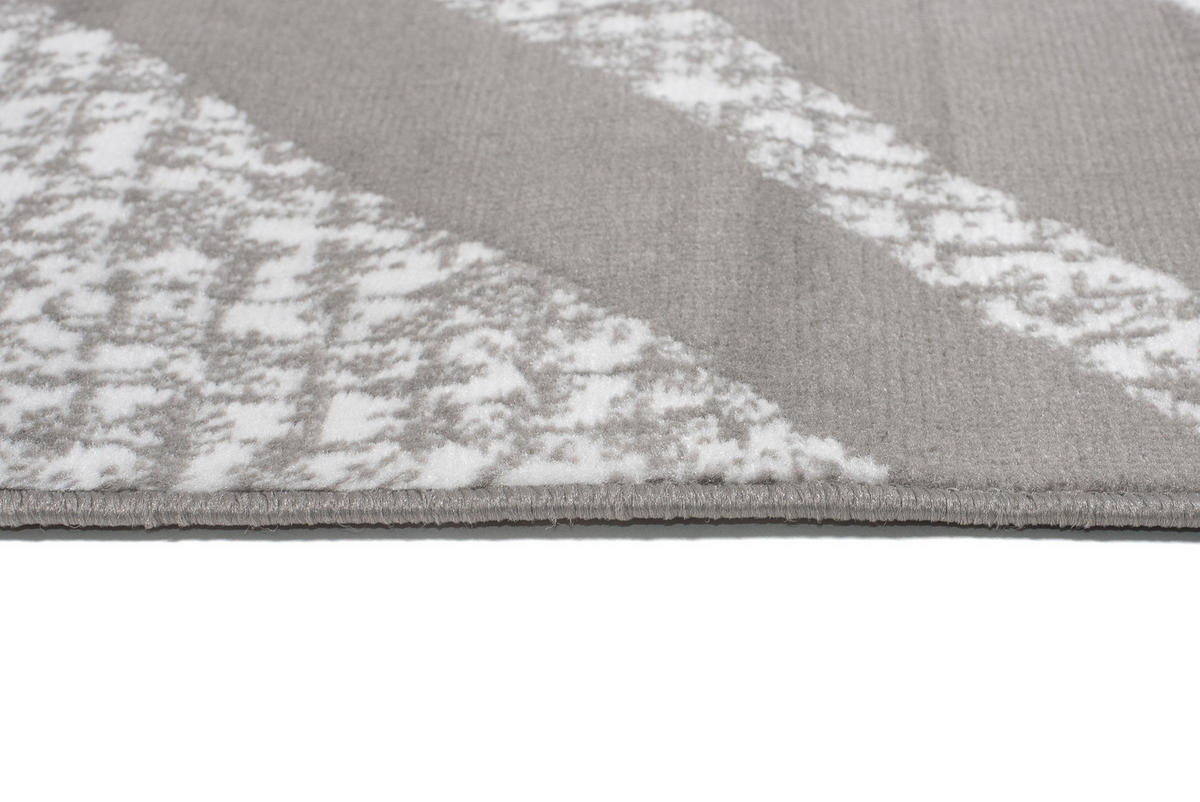 TEPPICH MAYA Grau Streifen Gestreift Meliert 220/300 cm - Grau, Textil (220/300cm) - Tapiso