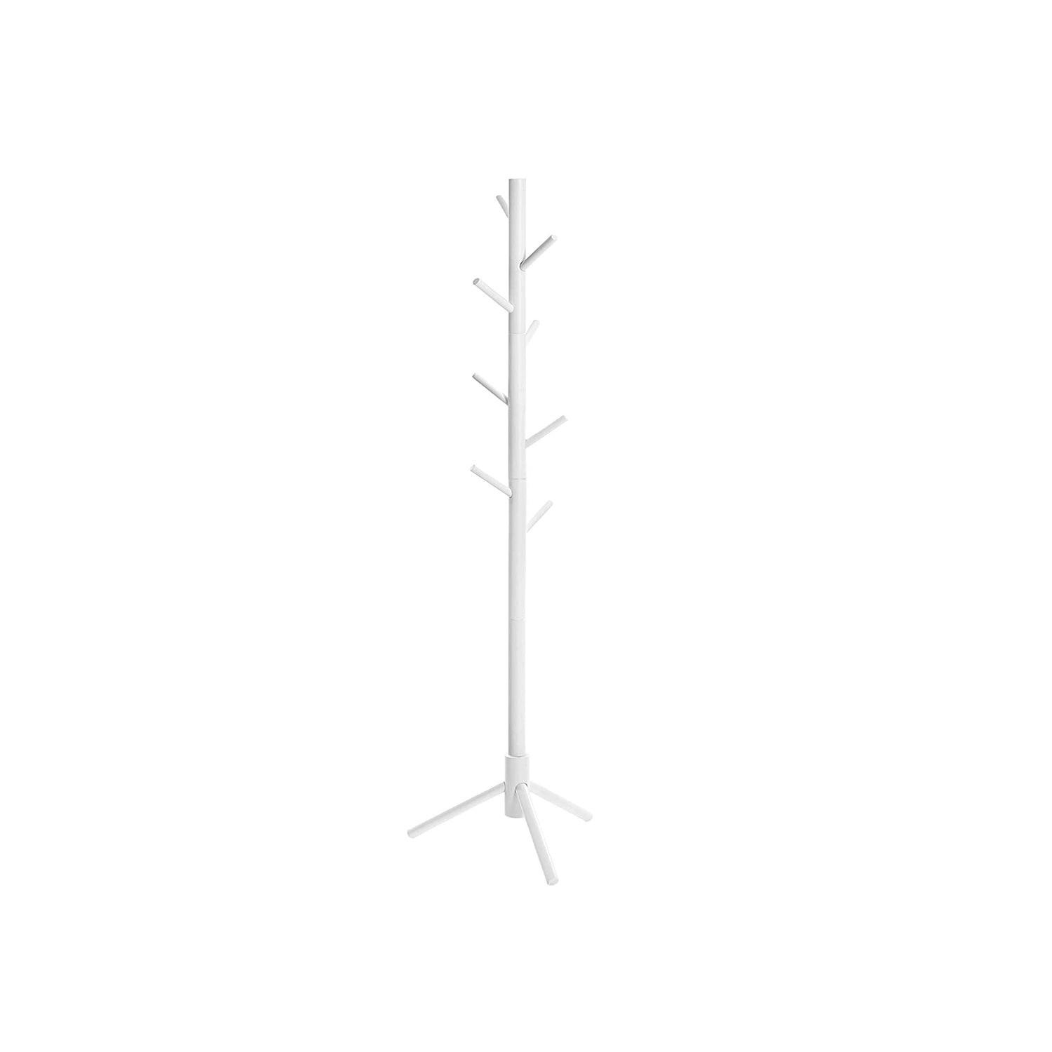 Hansiro Garderobenständer Weiß 47x175x47 cm