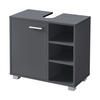 WASCHBECKENUNTERSCHRANK Narvik - Dunkelgrau, Holzwerkstoff (60/55.6/31cm) - [en.casa]