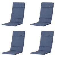GARTENSTUHLKISSEN Panama 125/50 cm 4er-Set - Dunkelblau, Textil (50/3/125cm) - Madison