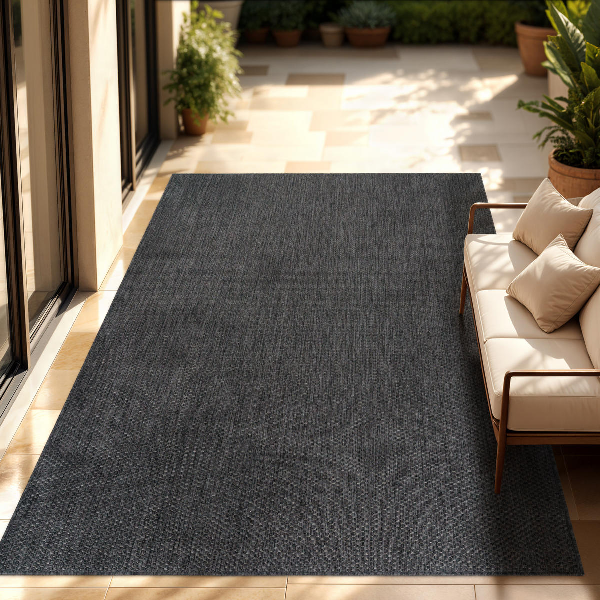 OUTDOORTEPPICH 300/400 cm Venedig 165 - Anthrazit, Textil (300/400cm) - Paco Home