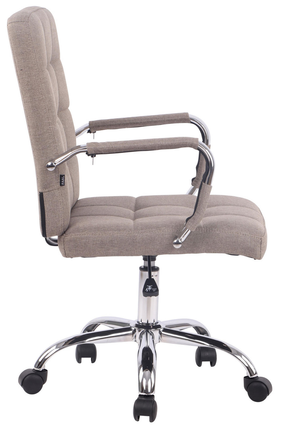 BÜROSTUHL Deal V1, Stoff Taupe - Taupe, Textil/Metall (56/104/62cm) - TPFLiving