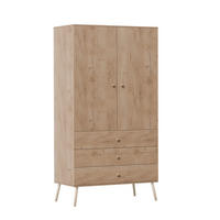 DREHTÜRENSCHRANK VALERIO 2-türig 100/52/202 cm Craft-Eiche - Eiche Wotan, Naturmaterialien/Holz (100/202/52cm) - Idohome