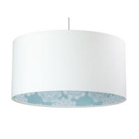 HÄNGELEUCHTE Blau 60/30 cm - Blau/Weiß, Kunststoff (60/1.1/30cm) - ONZENO
