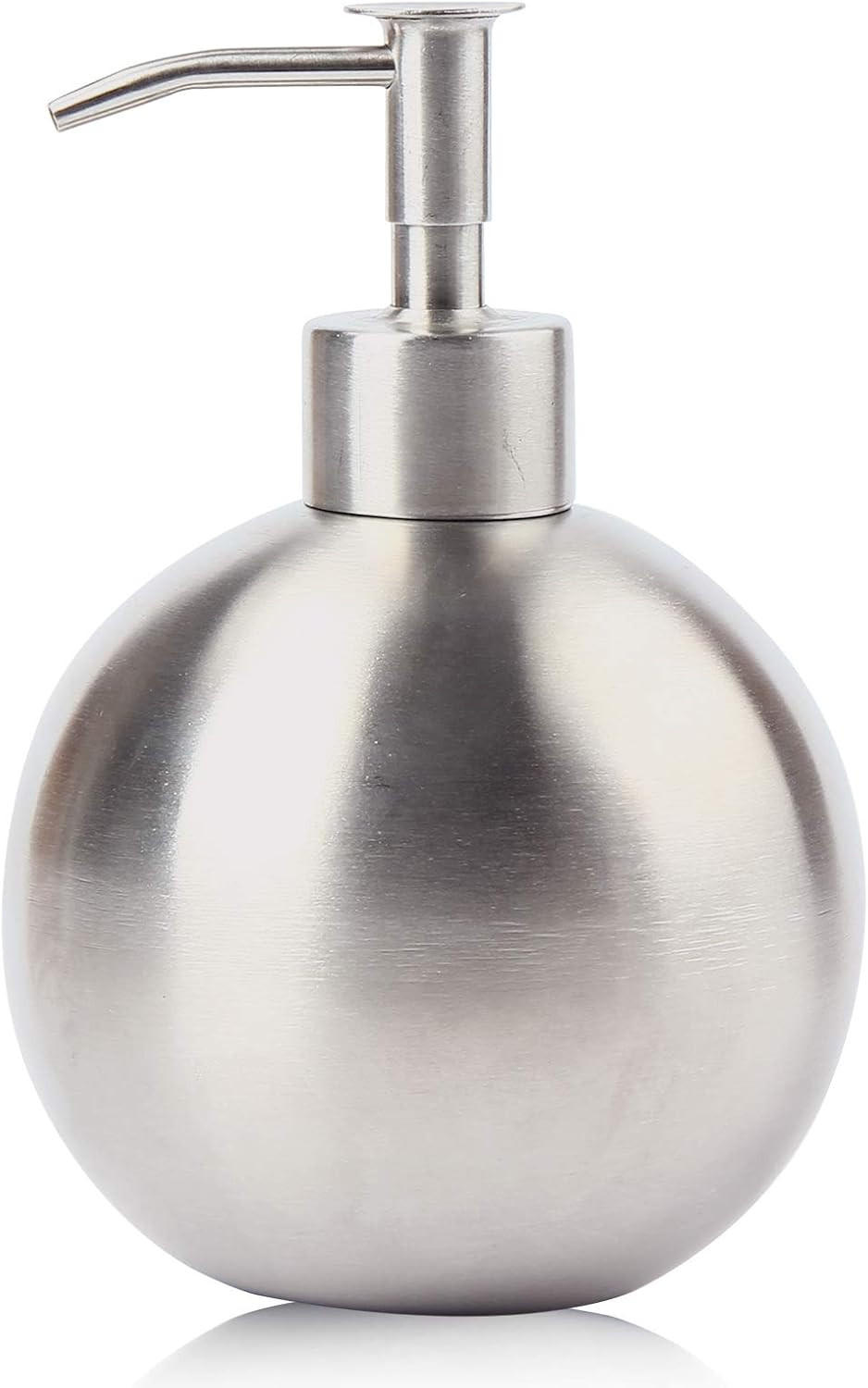 SEIFENSPENDER , 500-ml-Flüssigseifenspender - Silberfarben, Metall (4.8/14.8/9.5cm) - BELZ