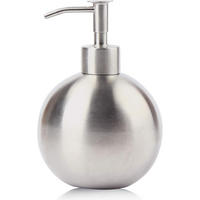 SEIFENSPENDER , 500-ml-Flüssigseifenspender - Silberfarben, Metall (4.8/14.8/9.5cm) - BELZ