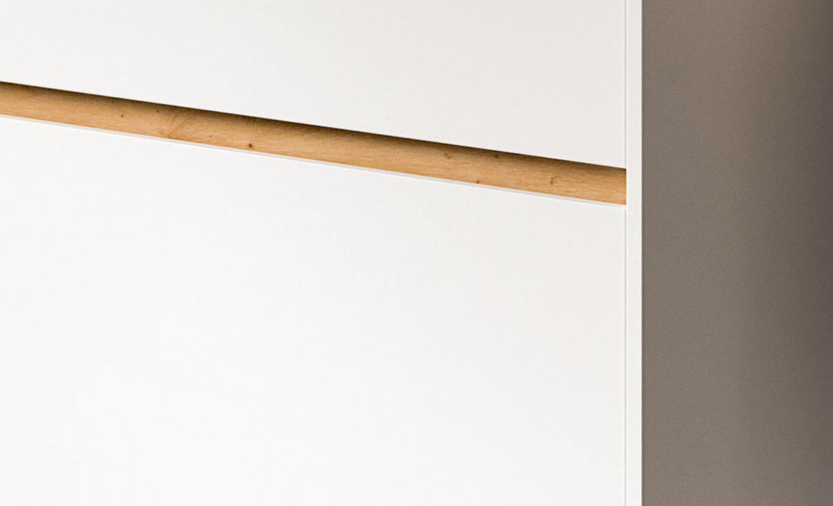 GARDEROBE-SET weiß und Artisan Eiche, Garderobe 4-teilig, 220 x 192 cm, Borga - Weiß/Eiche Artisan, Holzwerkstoff (220/192/32cm) - Inn.Furn