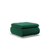 SITZPOUF FÜR DAS WOHNZIMMER FORESTA, Dunkelgrün - Dunkelgrün, Textil (88/42/70cm)