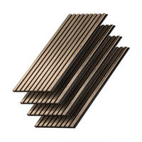 STĚNOVÉ PANELY Akustikpaneel Ořech - barva vlašského ořechu, kompozitní dřevo (120/40/1.8cm) - Vicco