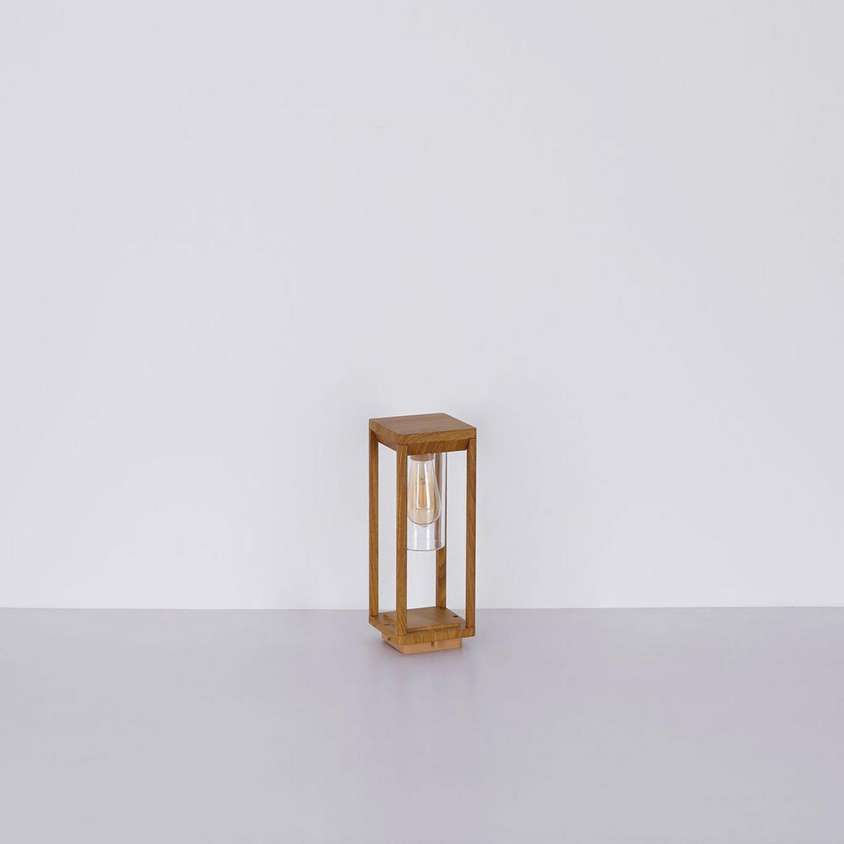 WEGELEUCHTE Candela Aluminium Braun - Braun, Metall (15/15/50cm) - Globo Lighting