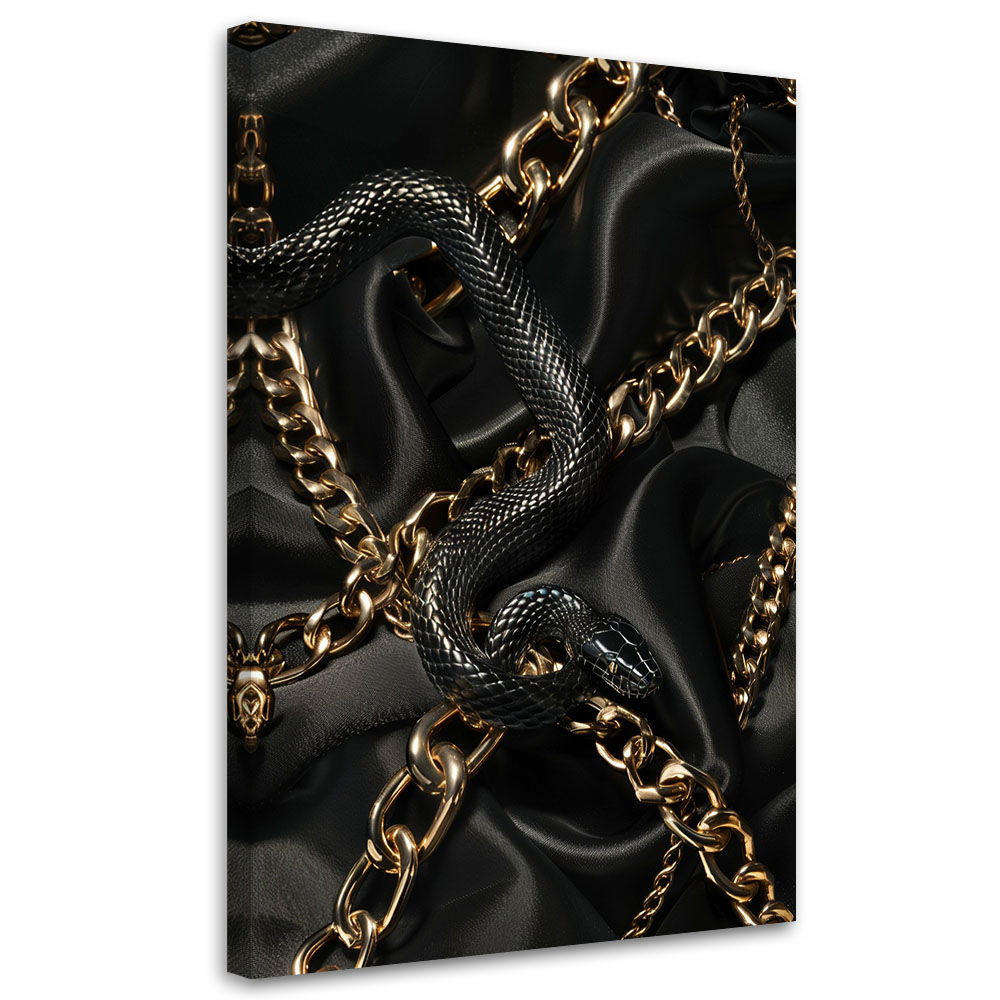KUNSTDRUCK Schwarz 60/90 cm - Schwarz, Textil (60/90cm) - KUNSTLOFT