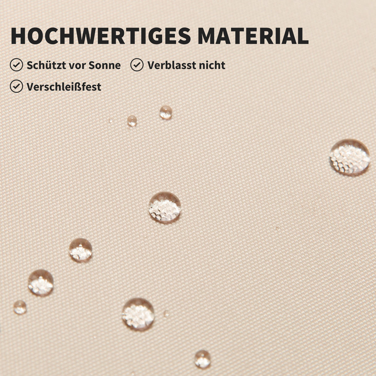 MARKISE, Blau+Weiß, Aluminium, Stahl, Polyester - Beige, Metall (150/280/300cm) - Outsunny