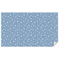 KINDERTAPETE - Sterne - Muster - Blau - 500x300 cm - Hellblau, Papier (500/300cm) - OnlyWow