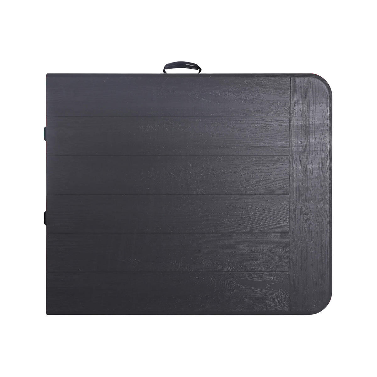 OUTDOOR-TISCH Dunkelgrau Schwarz 180/75/74 cm - Dunkelgrau, Kunststoff (74/180cm)
