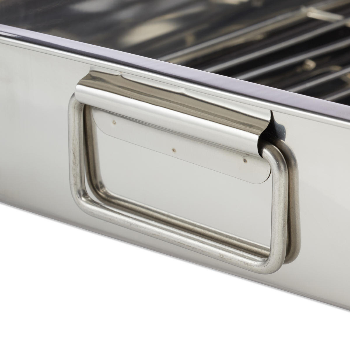 BRÄTER - Silberfarben, Metall (23.5/33/6cm) - Relaxdays