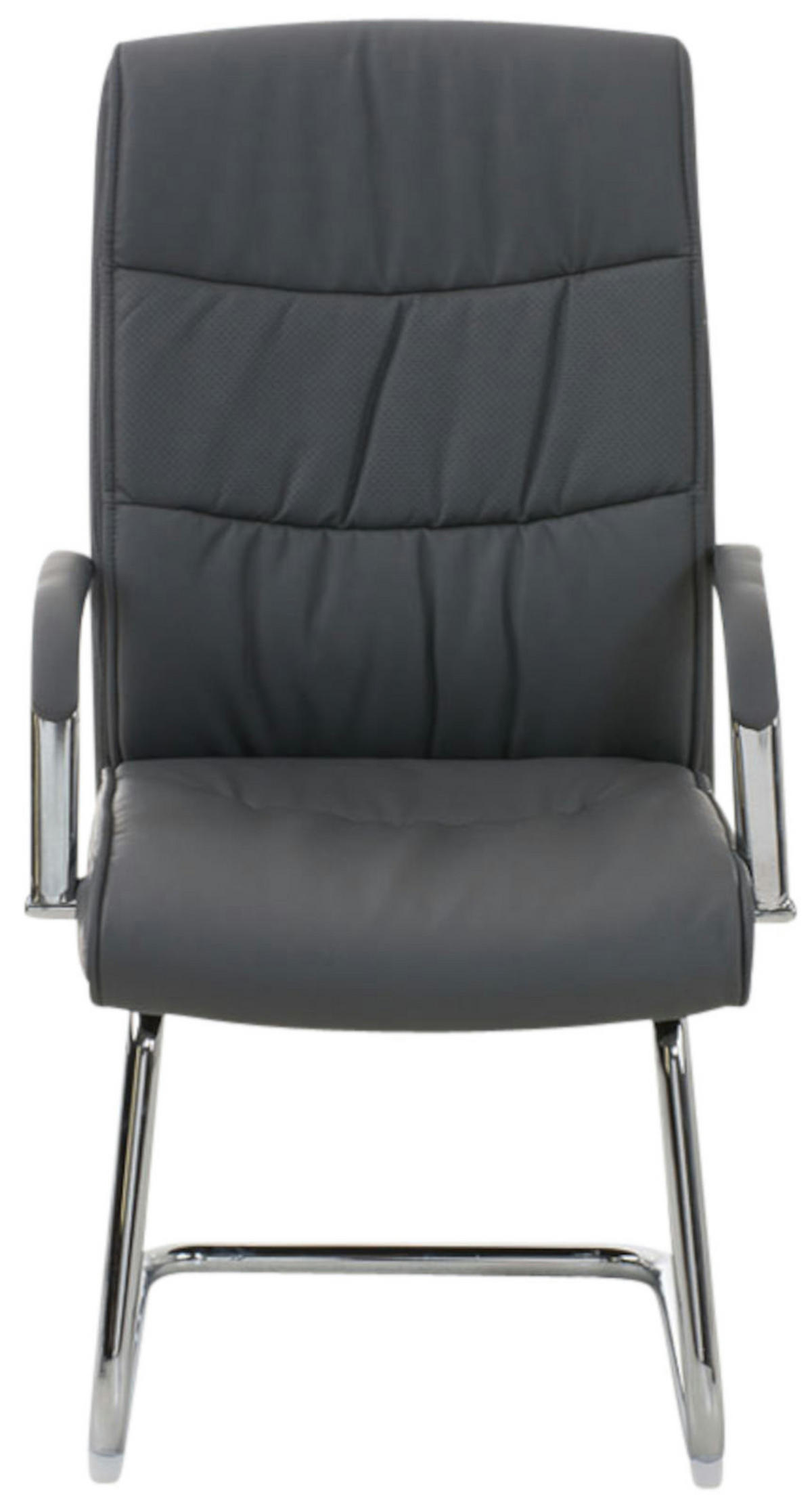 SCHWINGSTUHL 2er Set Lederlook grau - Grau, Textil/Metall (49/105/60cm) - CLP
