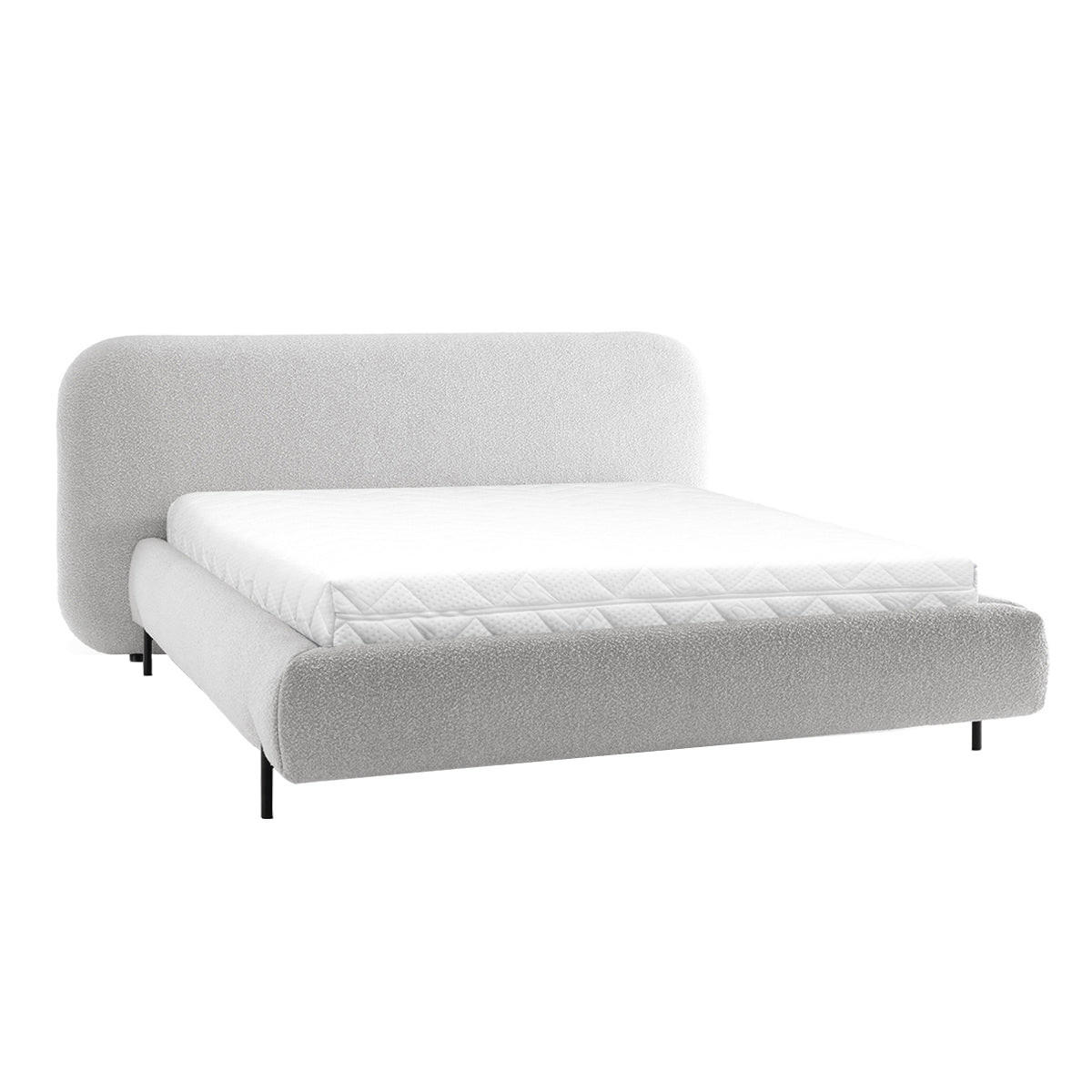 BOXSPRING KREVET 160/200 Tobias svijetlosivi - siva, drvo (160/200cm) - Petits-meubles