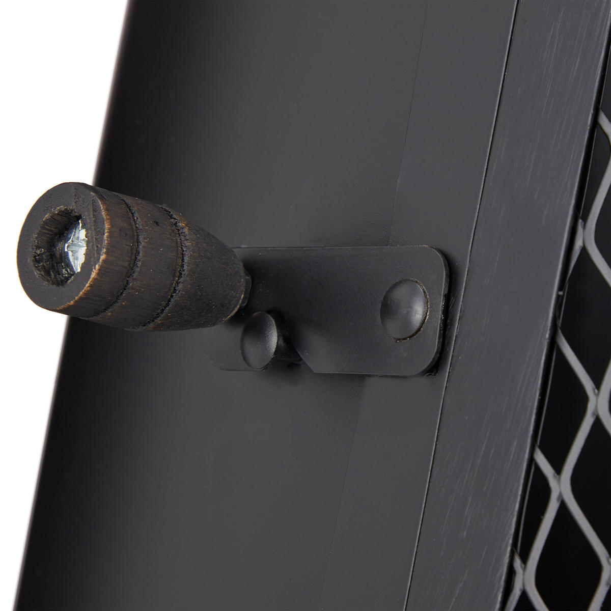 TERRASSENOFEN - Schwarz, Kunststoff/Metall (45/120/45cm) - Relaxdays