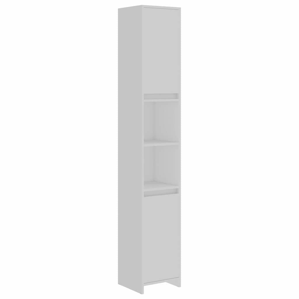 BADEZIMMERSCHRANK Weiss 30/30/183,5 Cm Holzwerkstoff - Weiß, Holzwerkstoff (30/183.5/30cm) - vidaXL