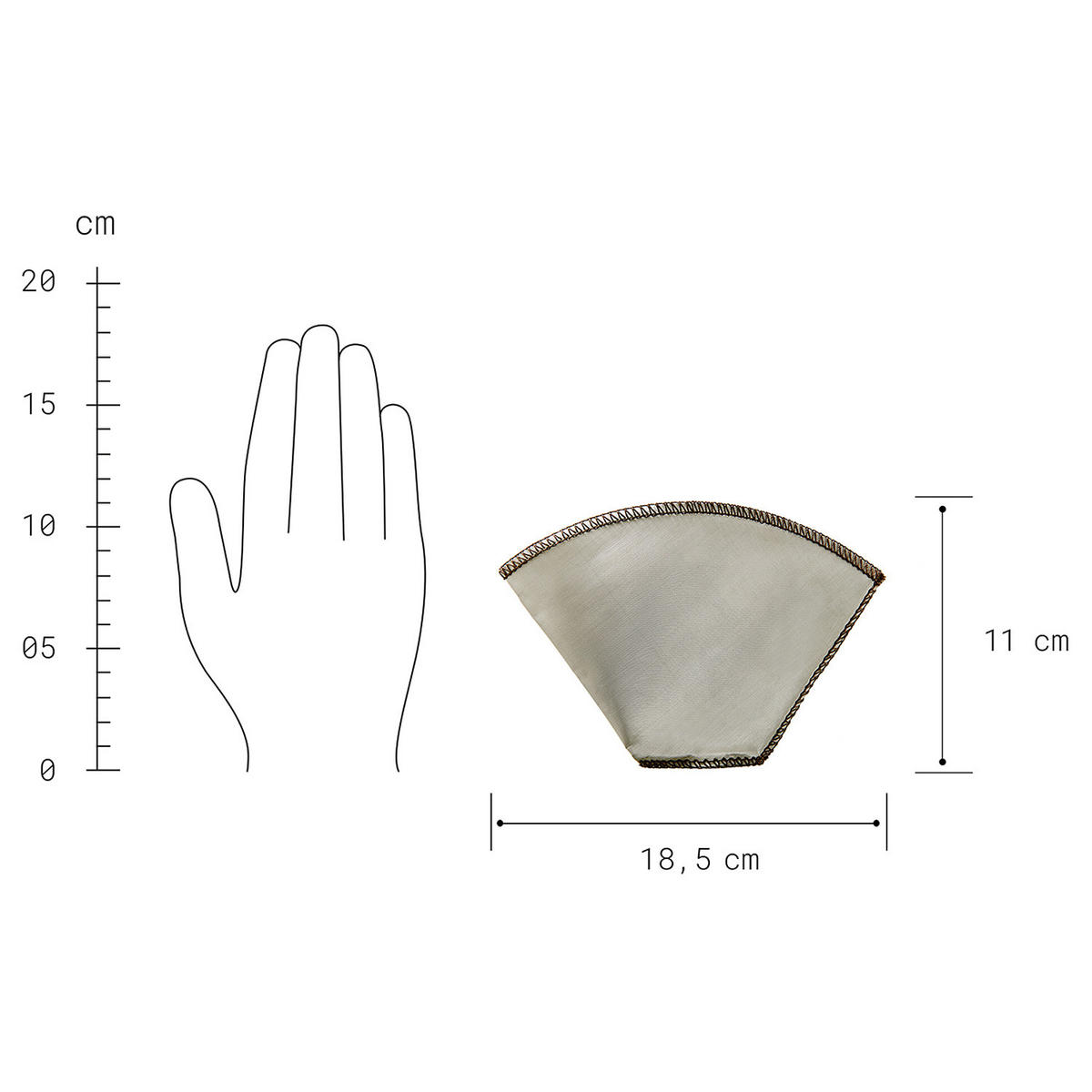 KAFFEEFILTER Re Use - Silberfarben, Metall (11/11/19cm) - Butlers